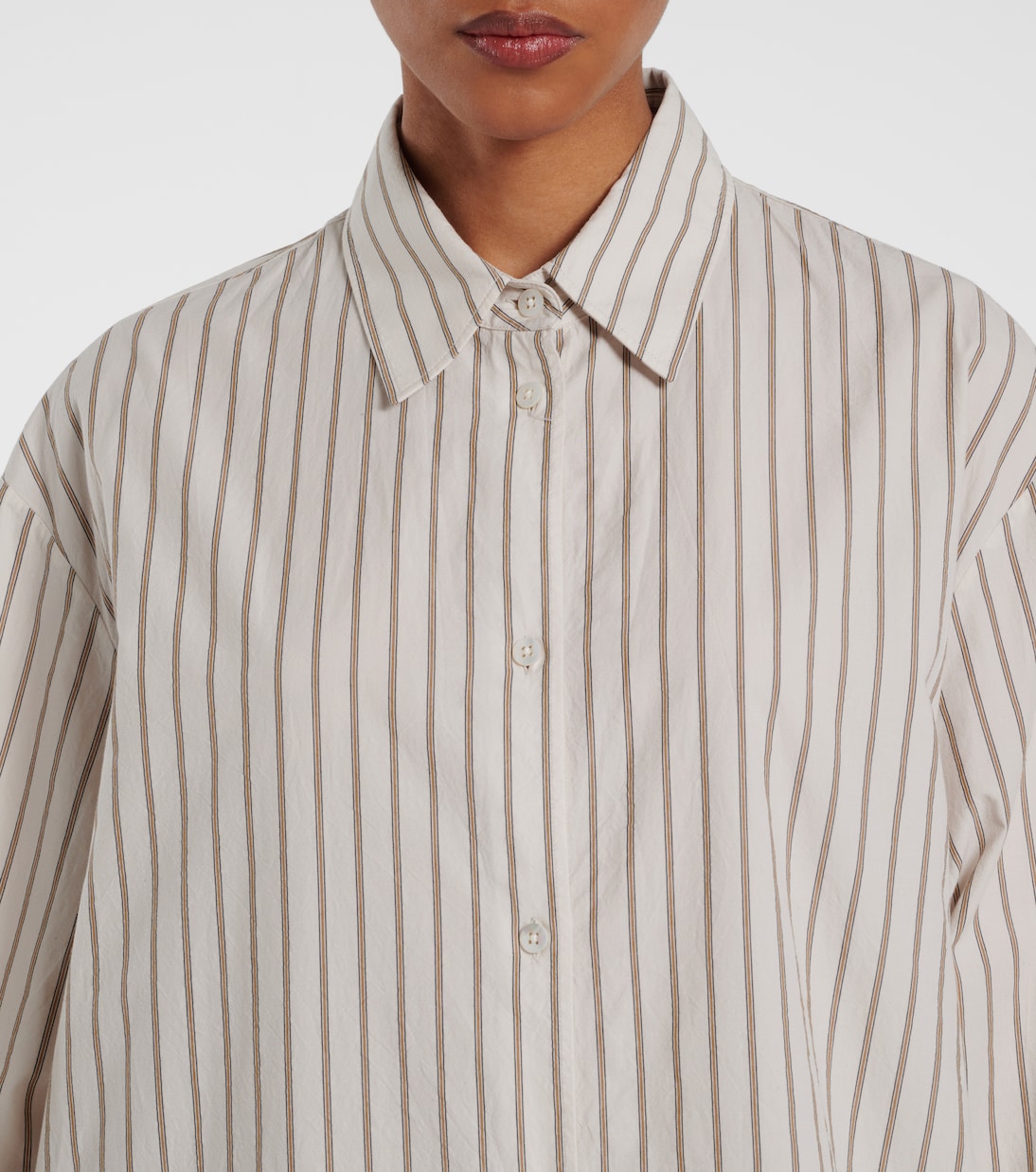 Chihiro striped cotton shirt dress | The Row