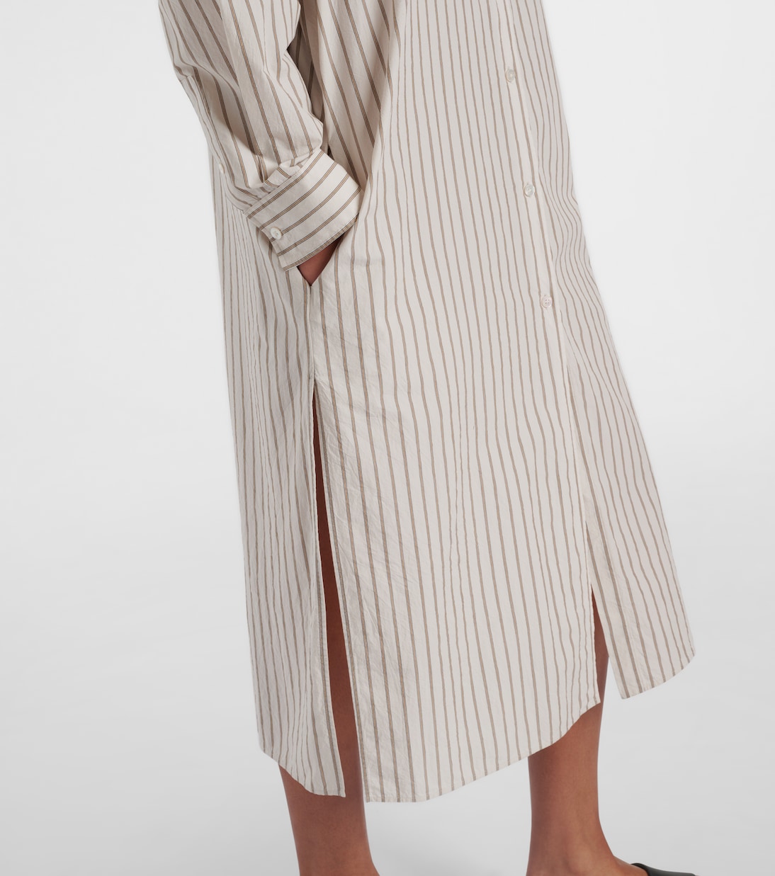 Chihiro striped cotton shirt dress | The Row