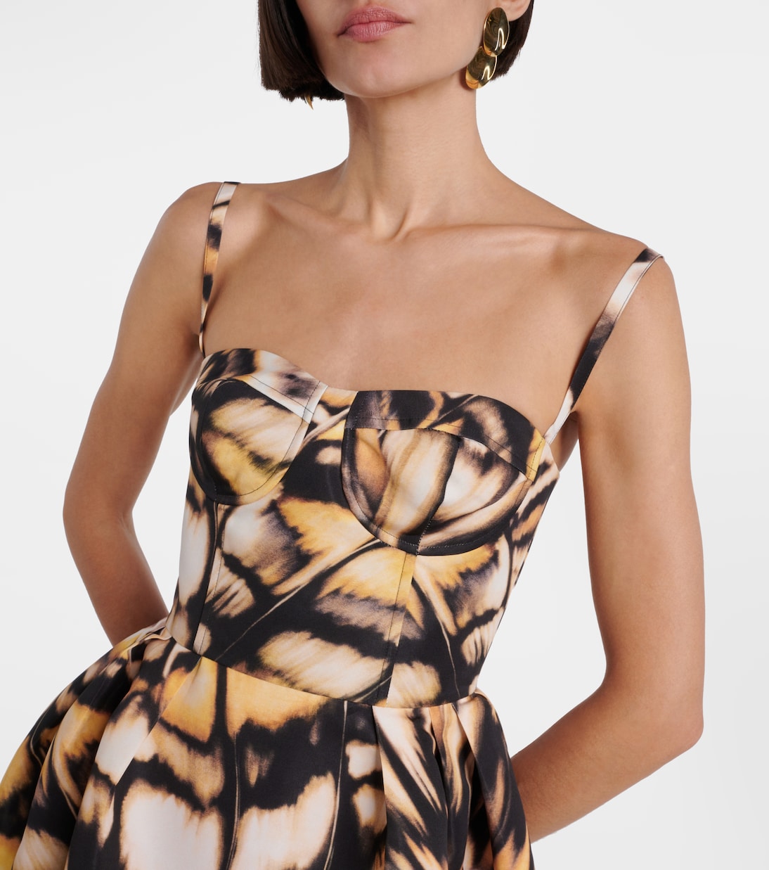 Bedrucktes Cocktailkleid aus Faille | Oscar de la Renta