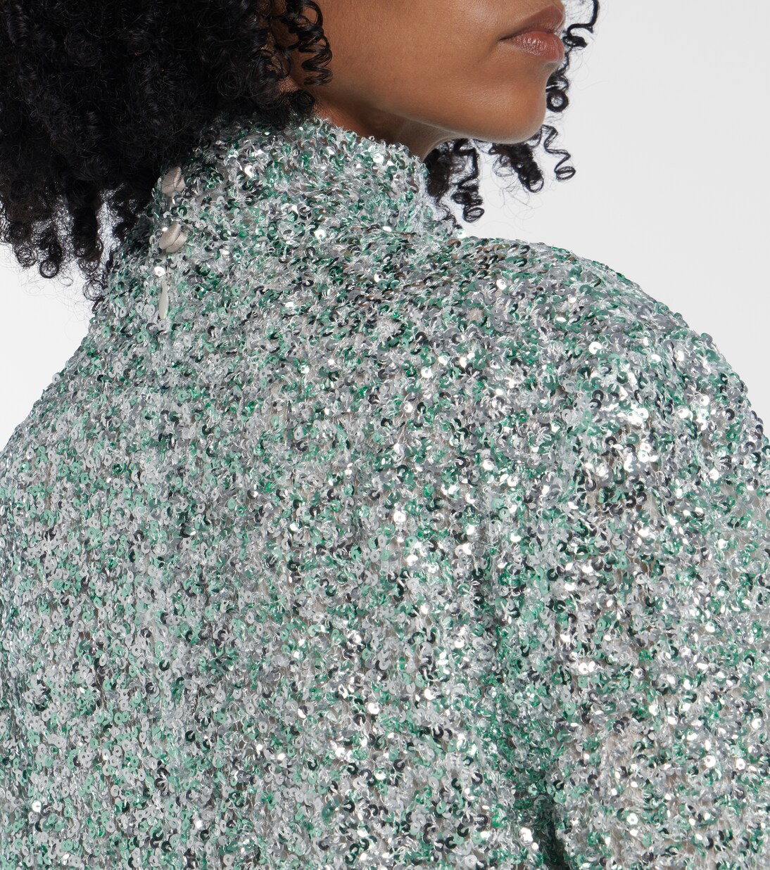 Vestido corto Gina con lentejuelas y plumas | Taller Marmo