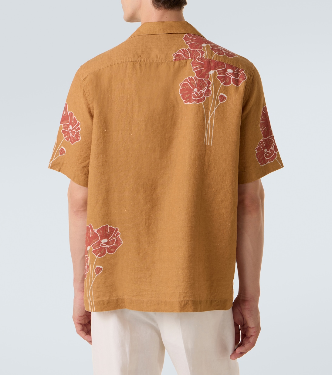 Roberto floral linen bowling shirt | Frescobol Carioca