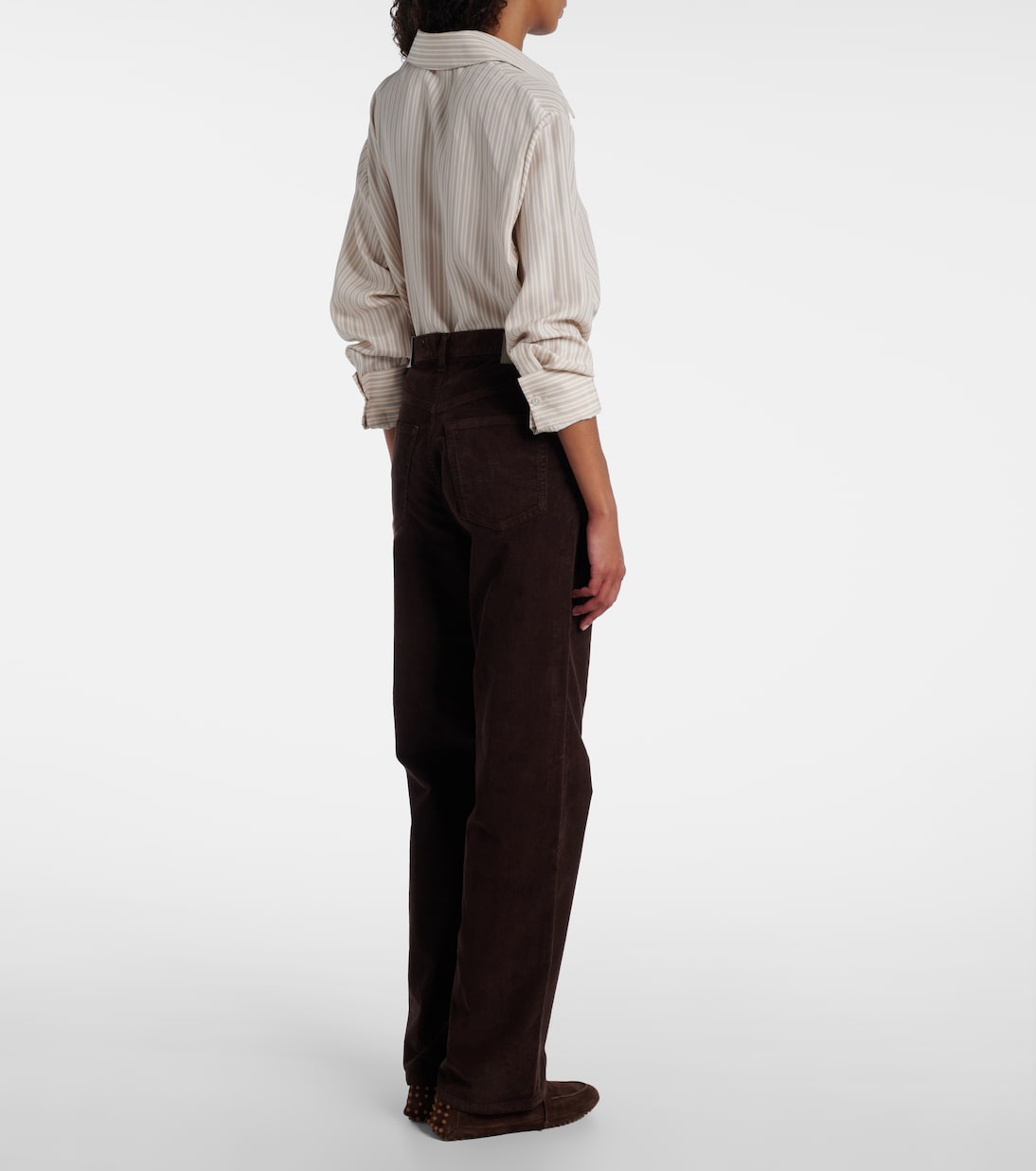 Weite High-Rise-Hose Kora aus Cord | AG Jeans