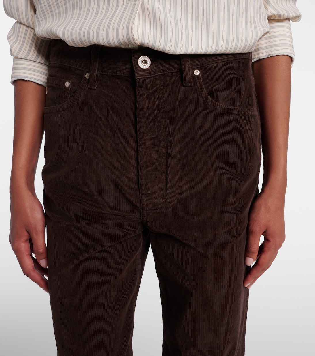 Weite High-Rise-Hose Kora aus Cord | AG Jeans