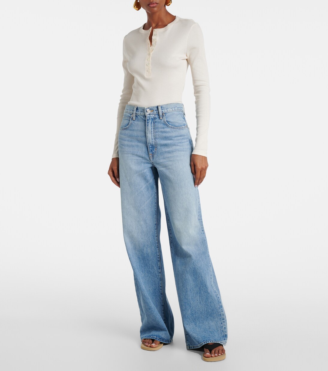 Jean ample Eva à taille haute | Slvrlake