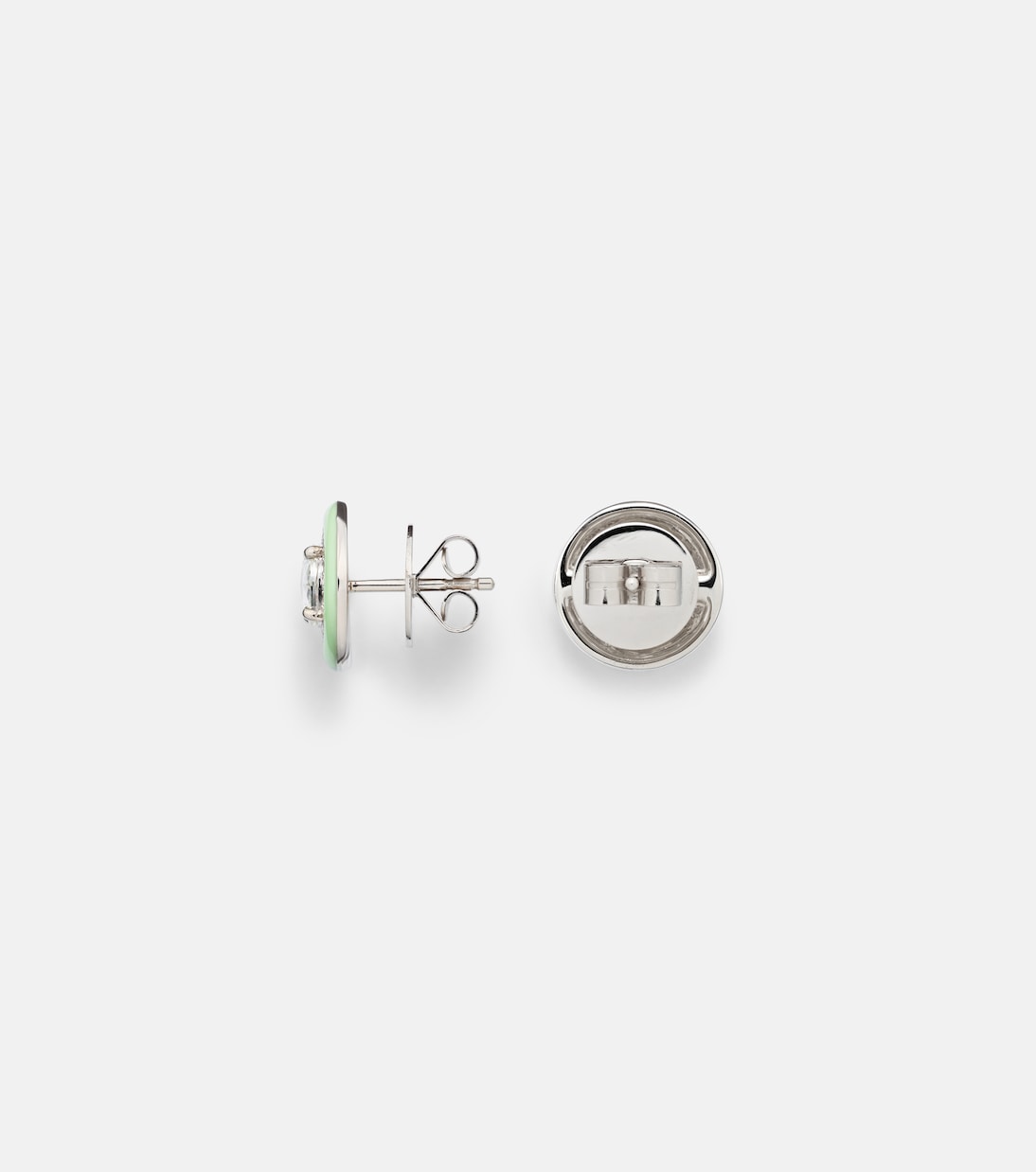 Boucles d’oreilles en or blanc 18 ct et diamants | Kamyen