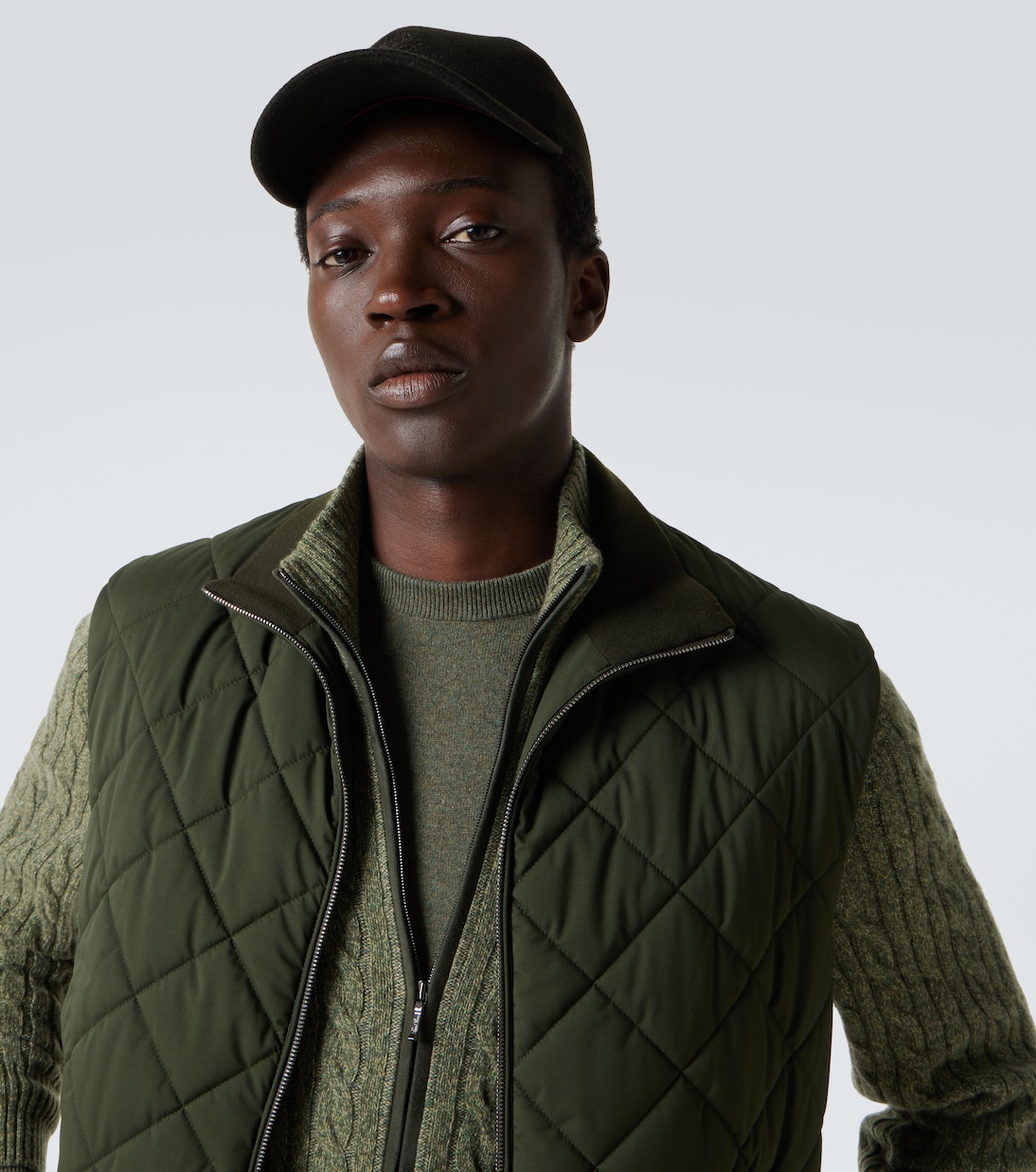 Bestickte Baseballcap aus Kaschmir | Loro Piana