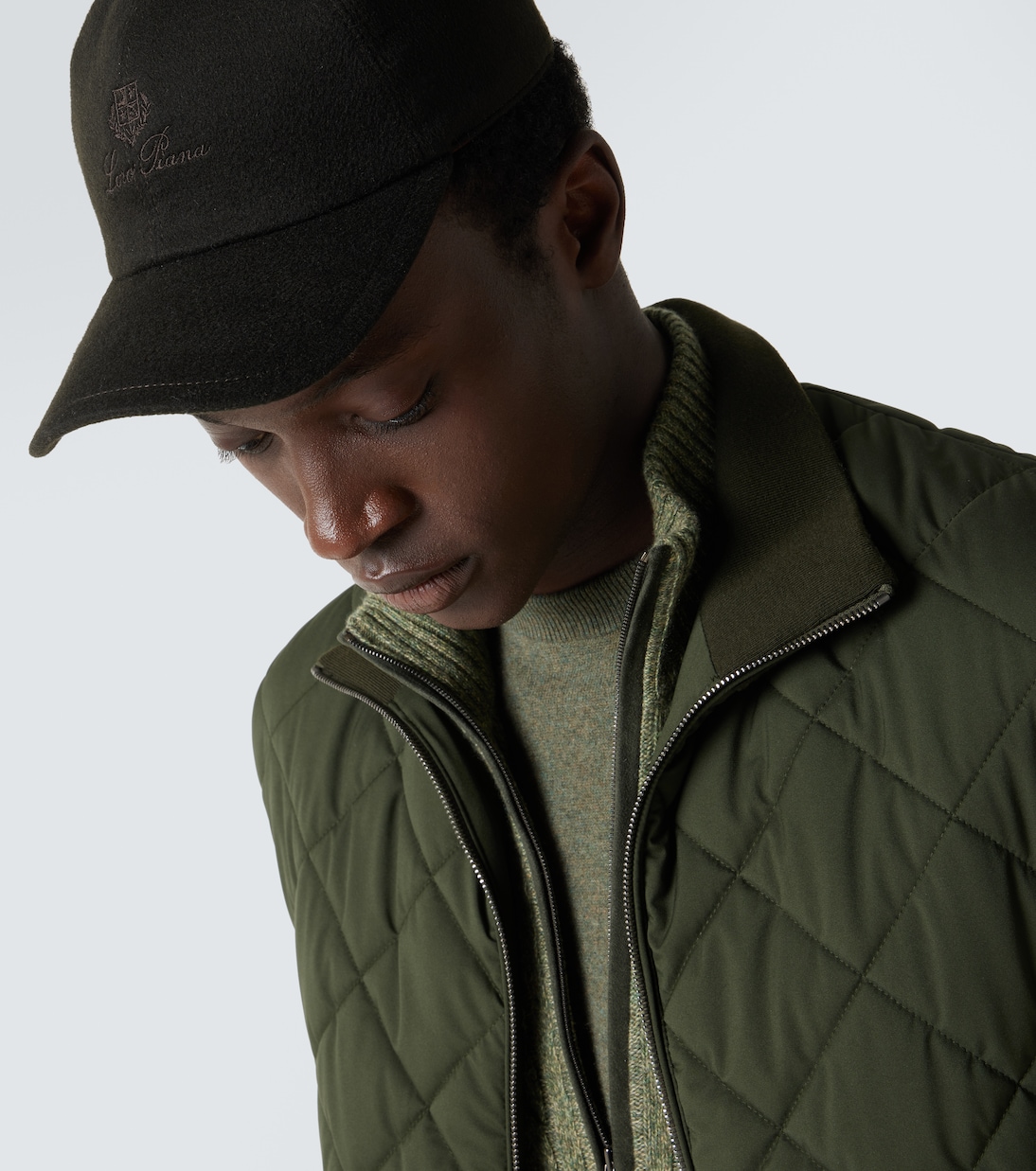 Bestickte Baseballcap aus Kaschmir | Loro Piana