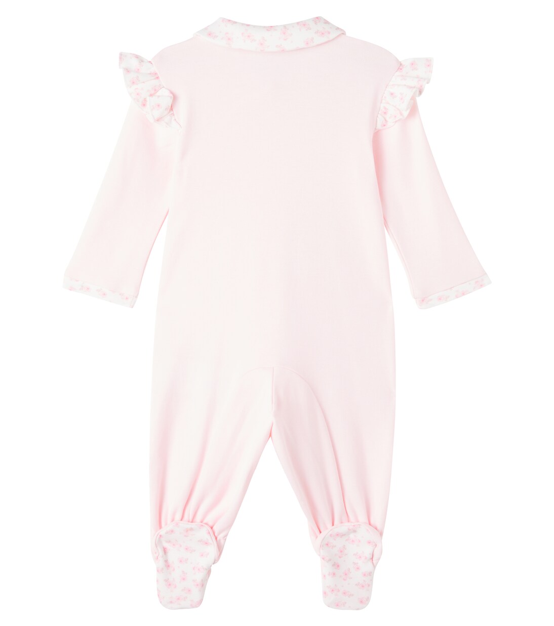 Baby embroidered cotton onesie | Monnalisa