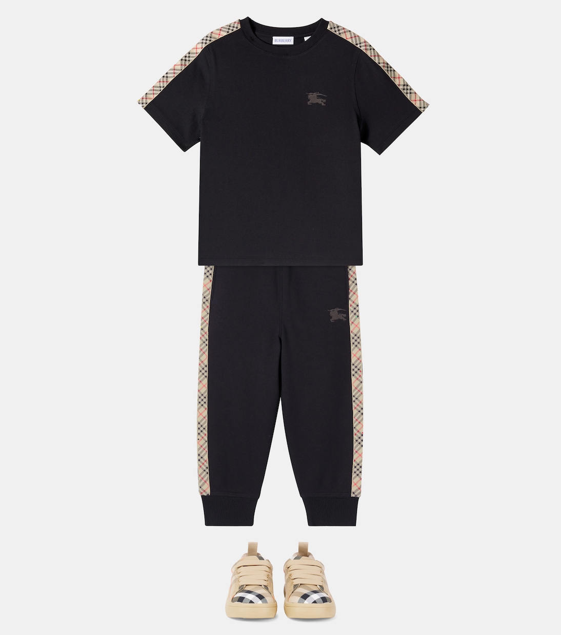 T-shirt Burberry Check EKD en coton | Burberry Kids