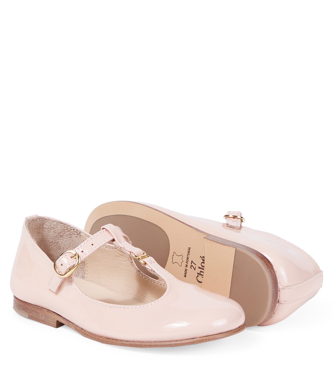 Leather Mary Jane flats | Chloé Kids