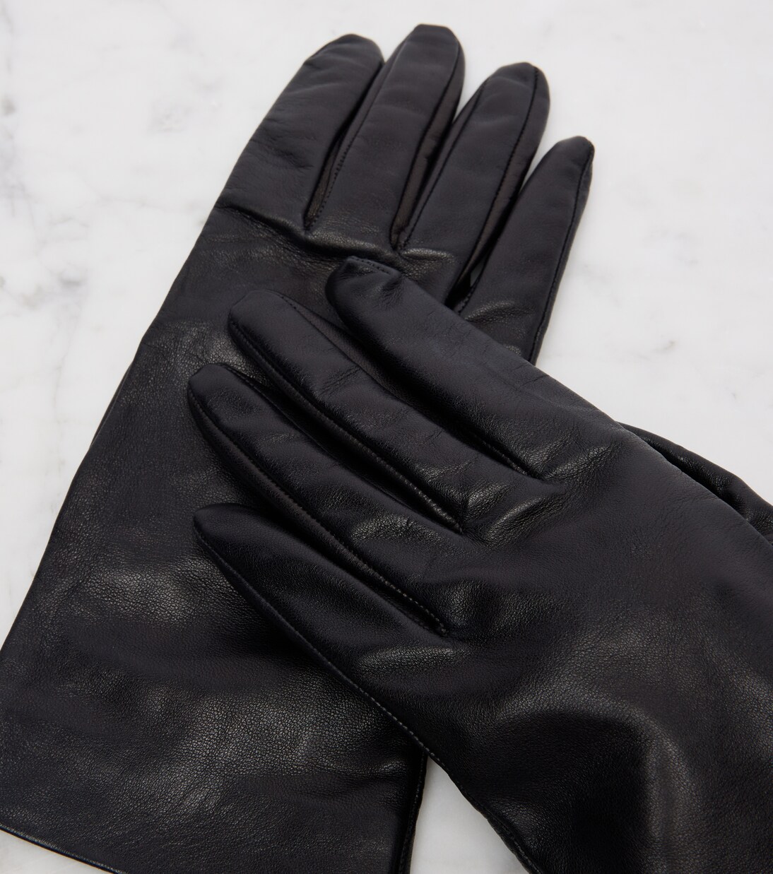 Cassandre leather gloves | Saint Laurent