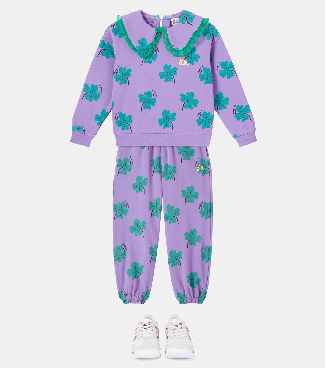 Pantalones deportivos Lucky Clover de jersey de algodón | Jellymallow