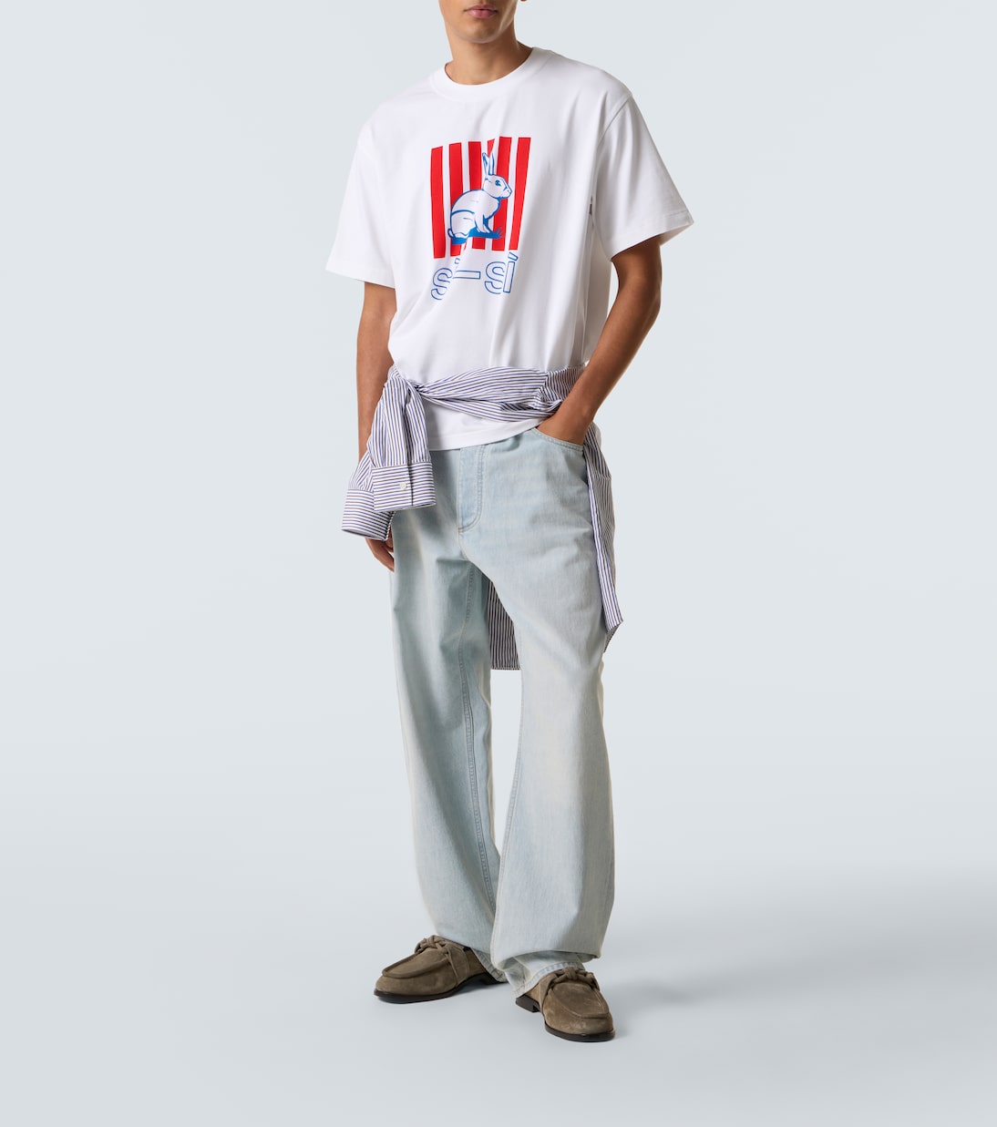 Printed cotton jersey T-shirt | Bottega Veneta