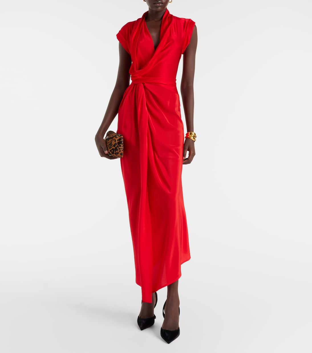 Holli 95 velvet slingback pumps | Amina Muaddi