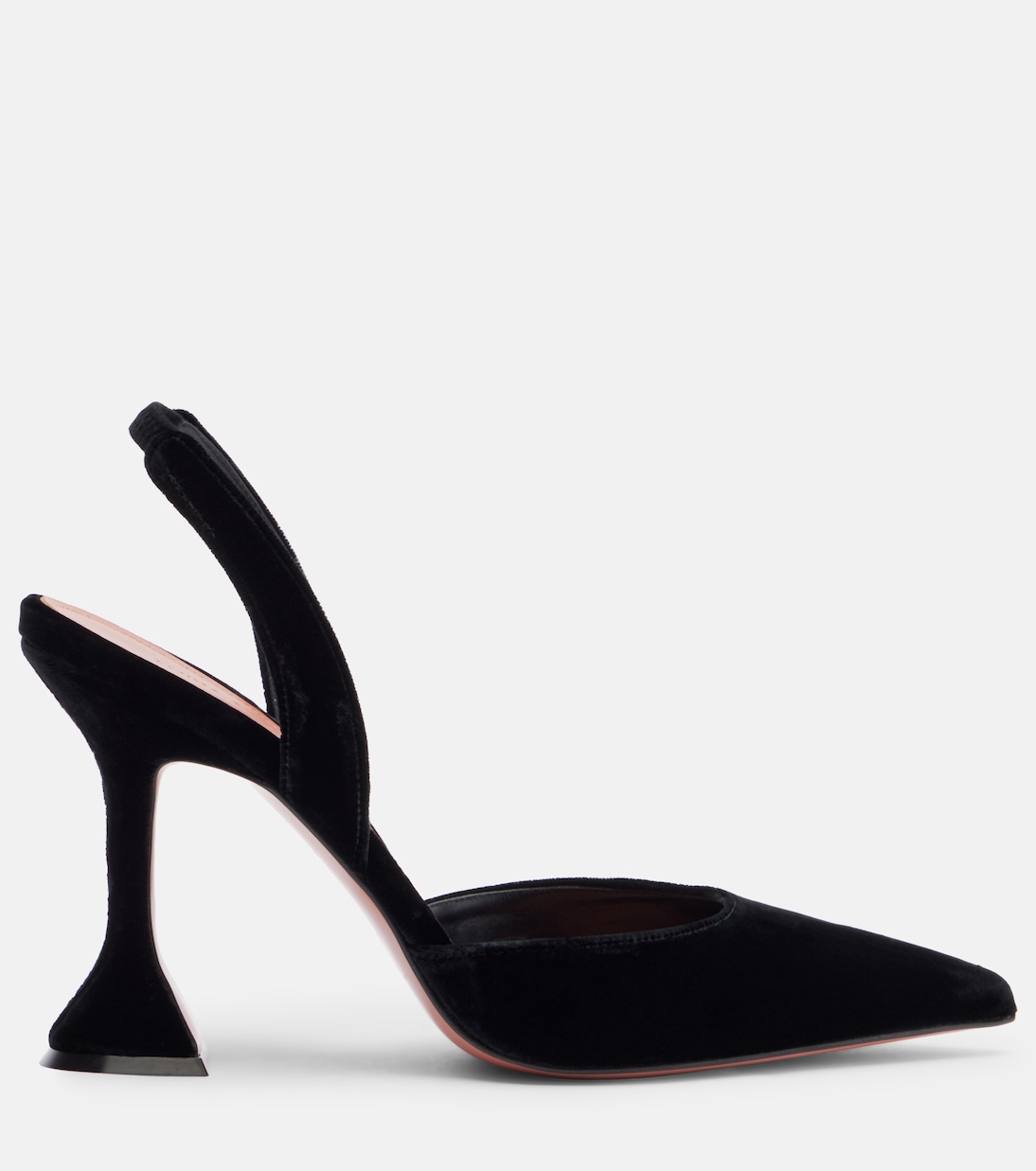 Holli 95 velvet slingback pumps | Amina Muaddi