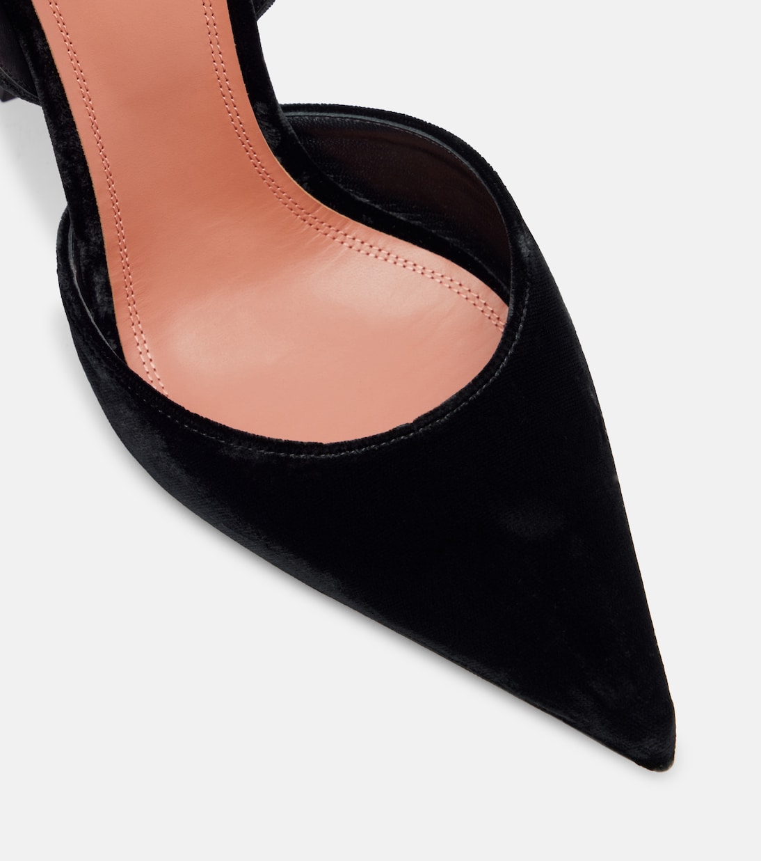 Holli 95 velvet slingback pumps | Amina Muaddi