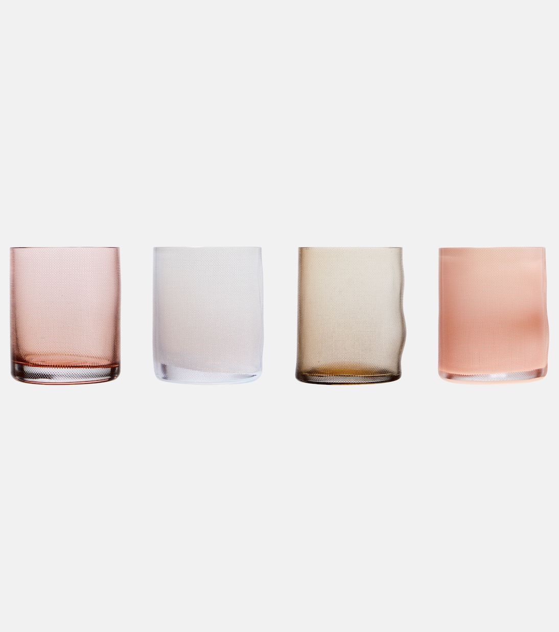 Set Raw Glassware aus vier Tumbler-Gläsern | Milena Kling
