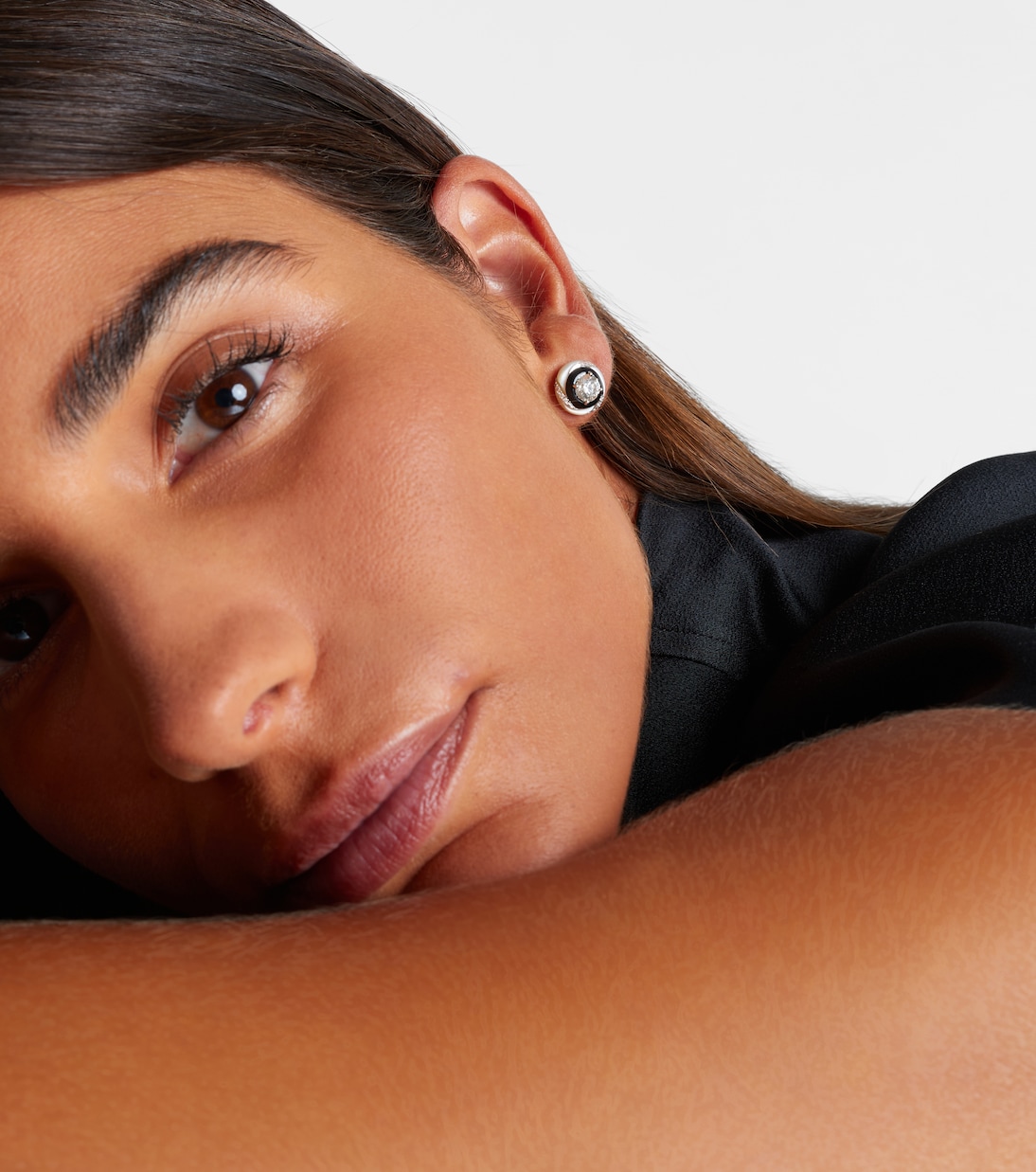 Boucles d’oreilles Calisto en or blanc 18 ct et diamants | Kamyen