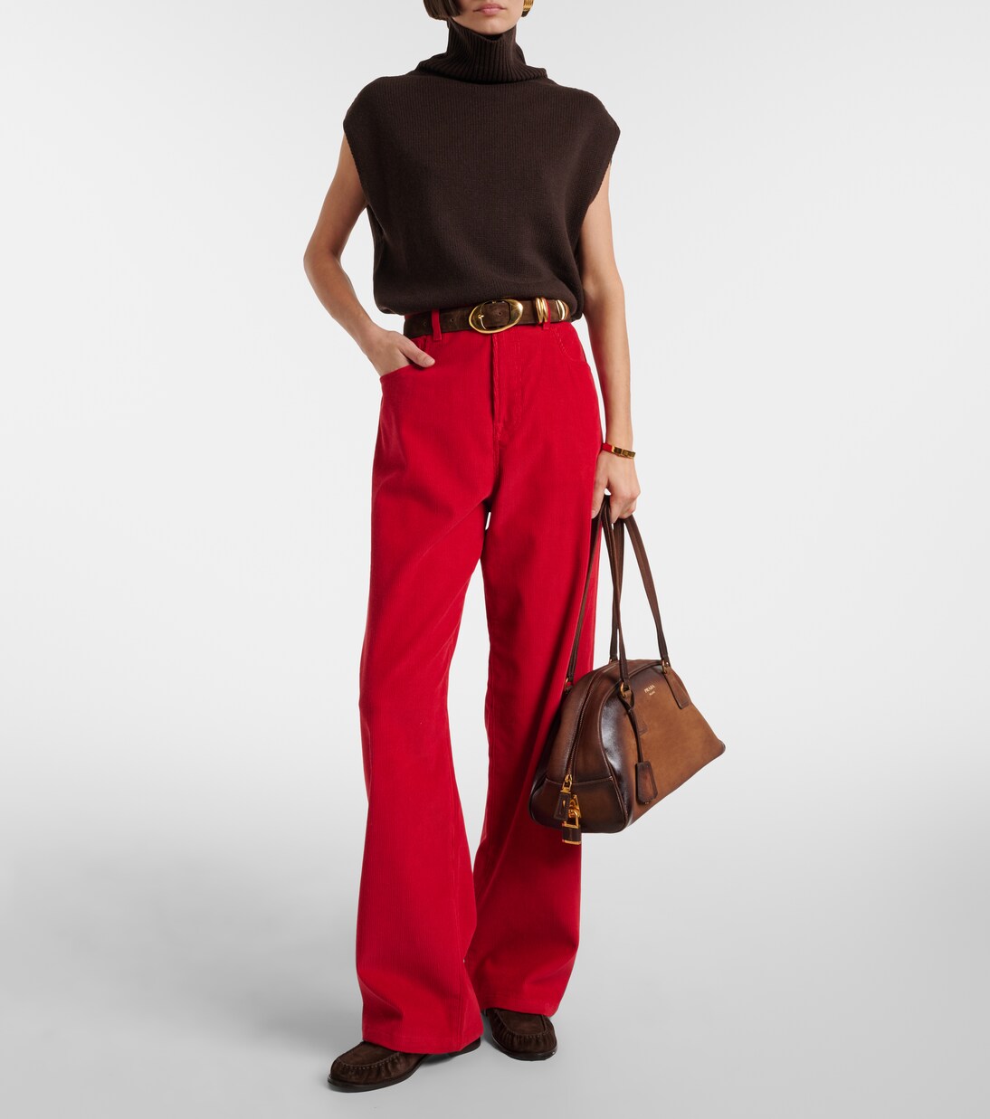 Turtleneck wool and cashmere sweater vest | Jardin des Orangers