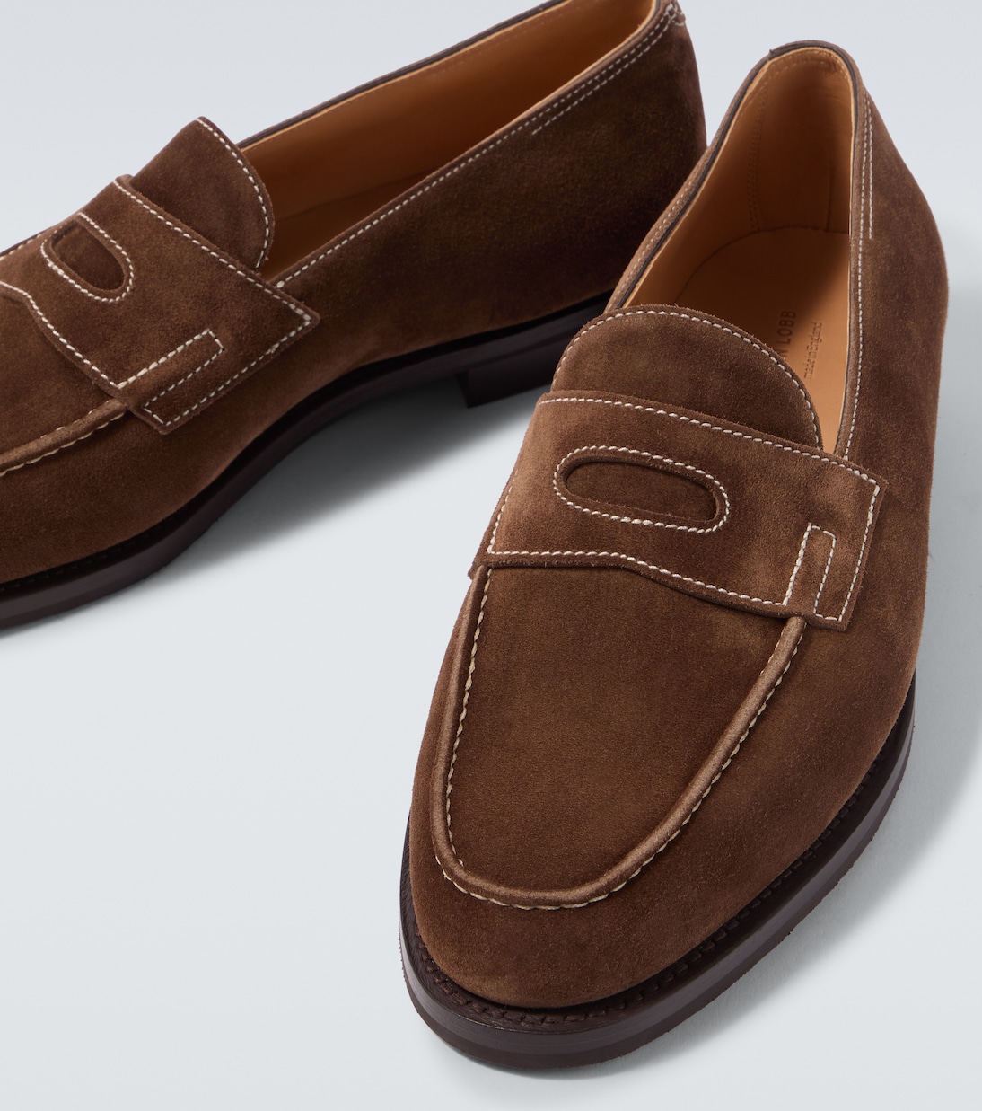 Lopez suede penny loafers | John Lobb