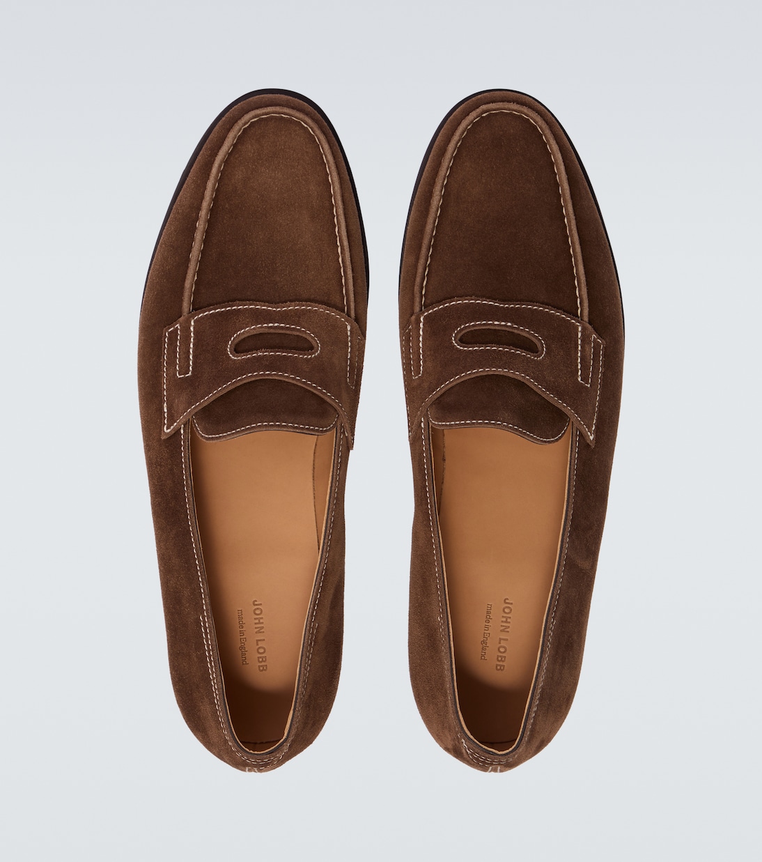 Lopez suede penny loafers | John Lobb