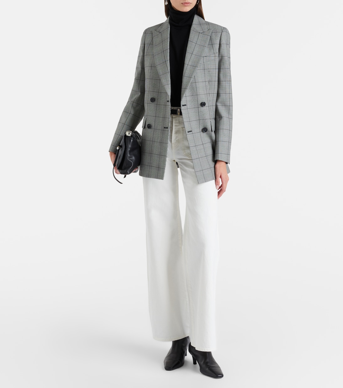 Weston plaid virgin wool blazer  | Nili Lotan