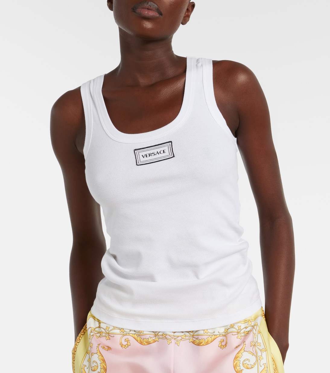 Cotton-blend top | Versace