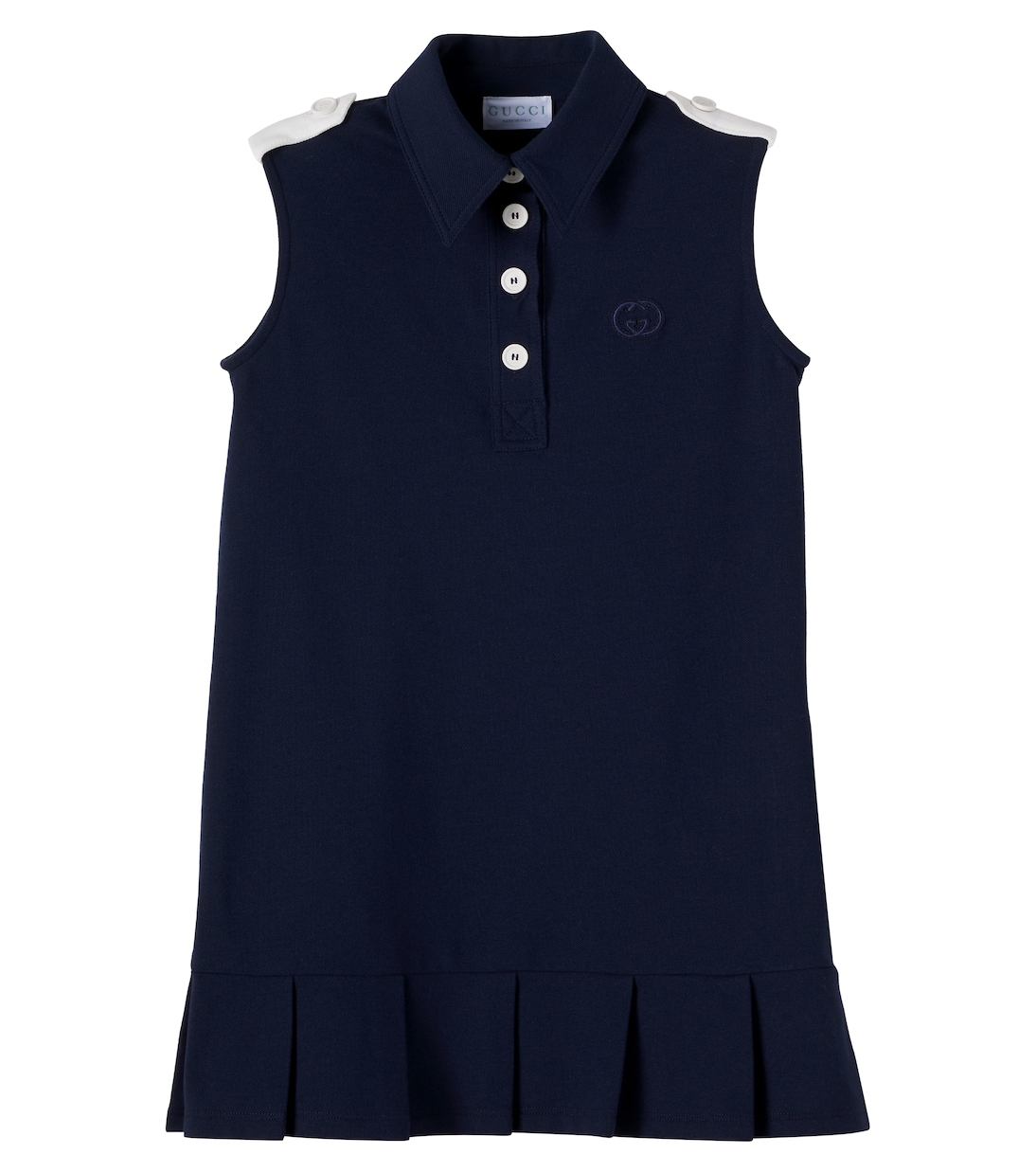 Cotton-blend shirt dress | Gucci Kids
