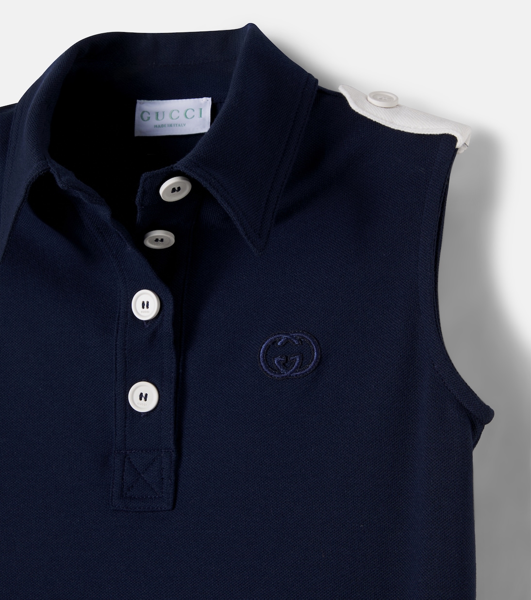 Cotton-blend shirt dress | Gucci Kids