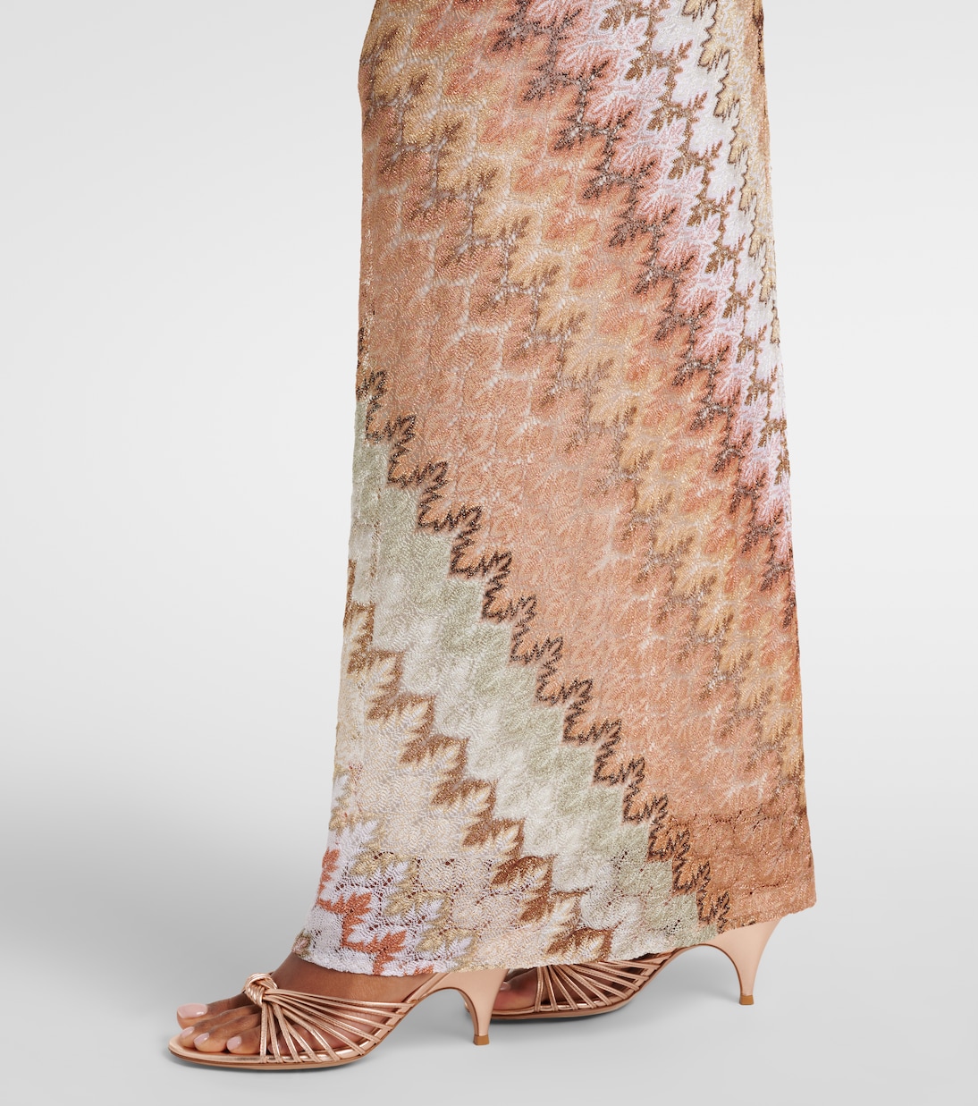 Robe aus Häkelstrick | Missoni