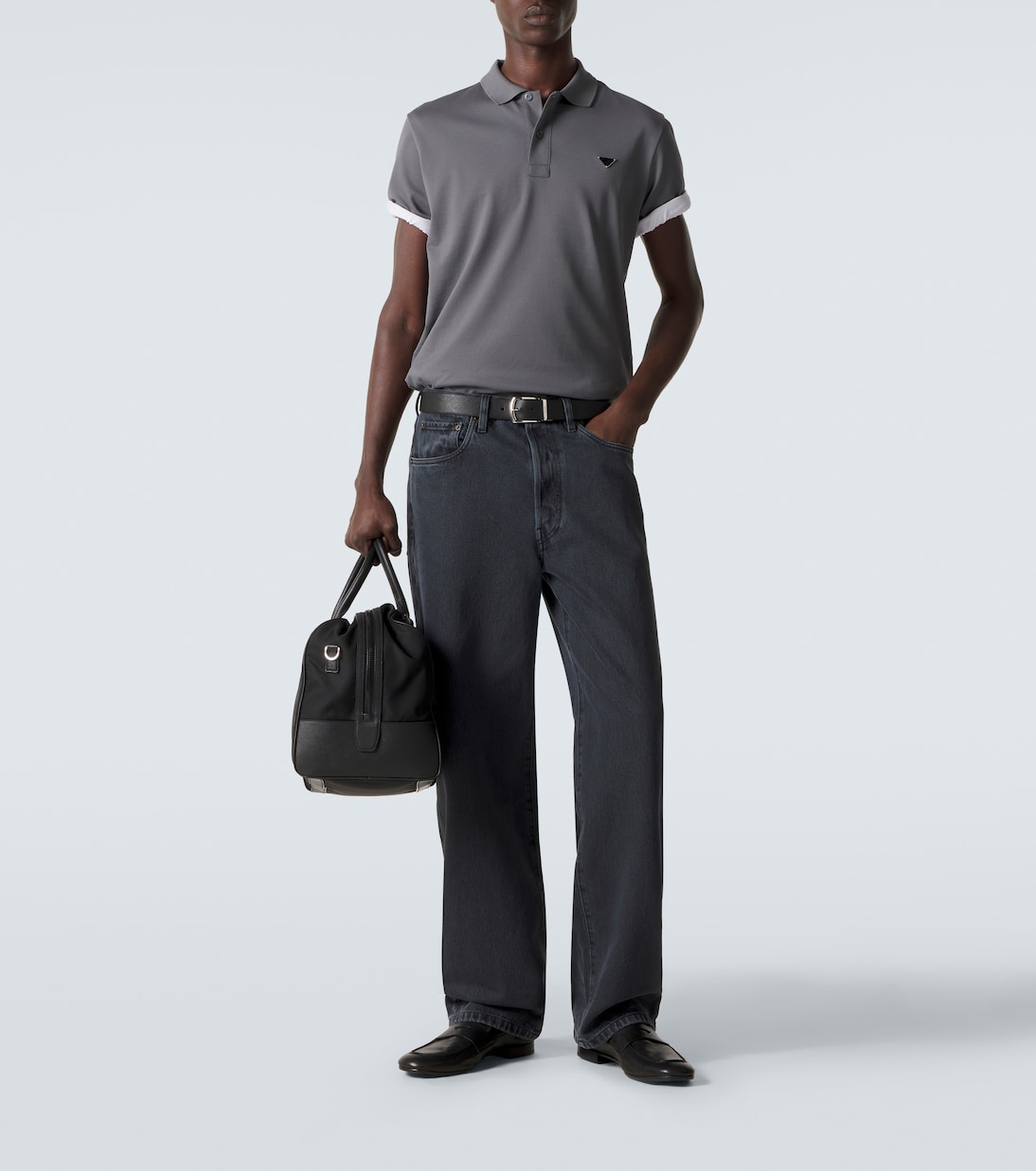 Cotton piqué polo shirt | Prada