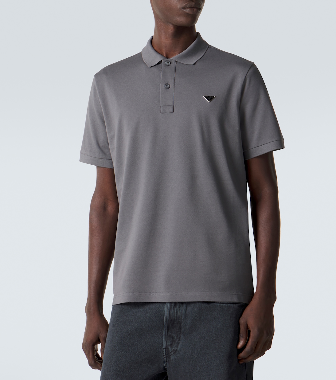 Cotton piqué polo shirt | Prada