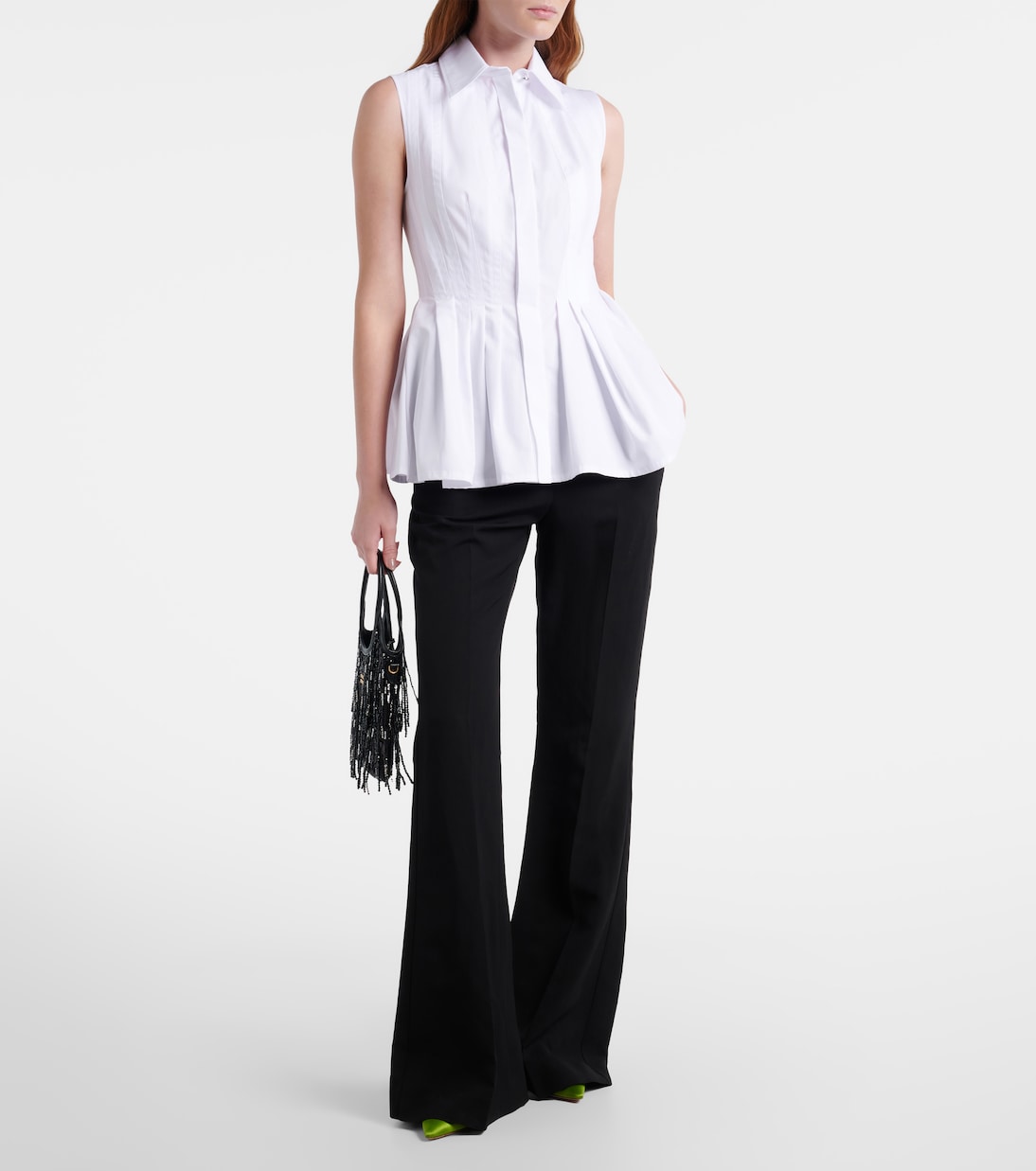 Certosa peplum cotton poplin shirt | Sportmax