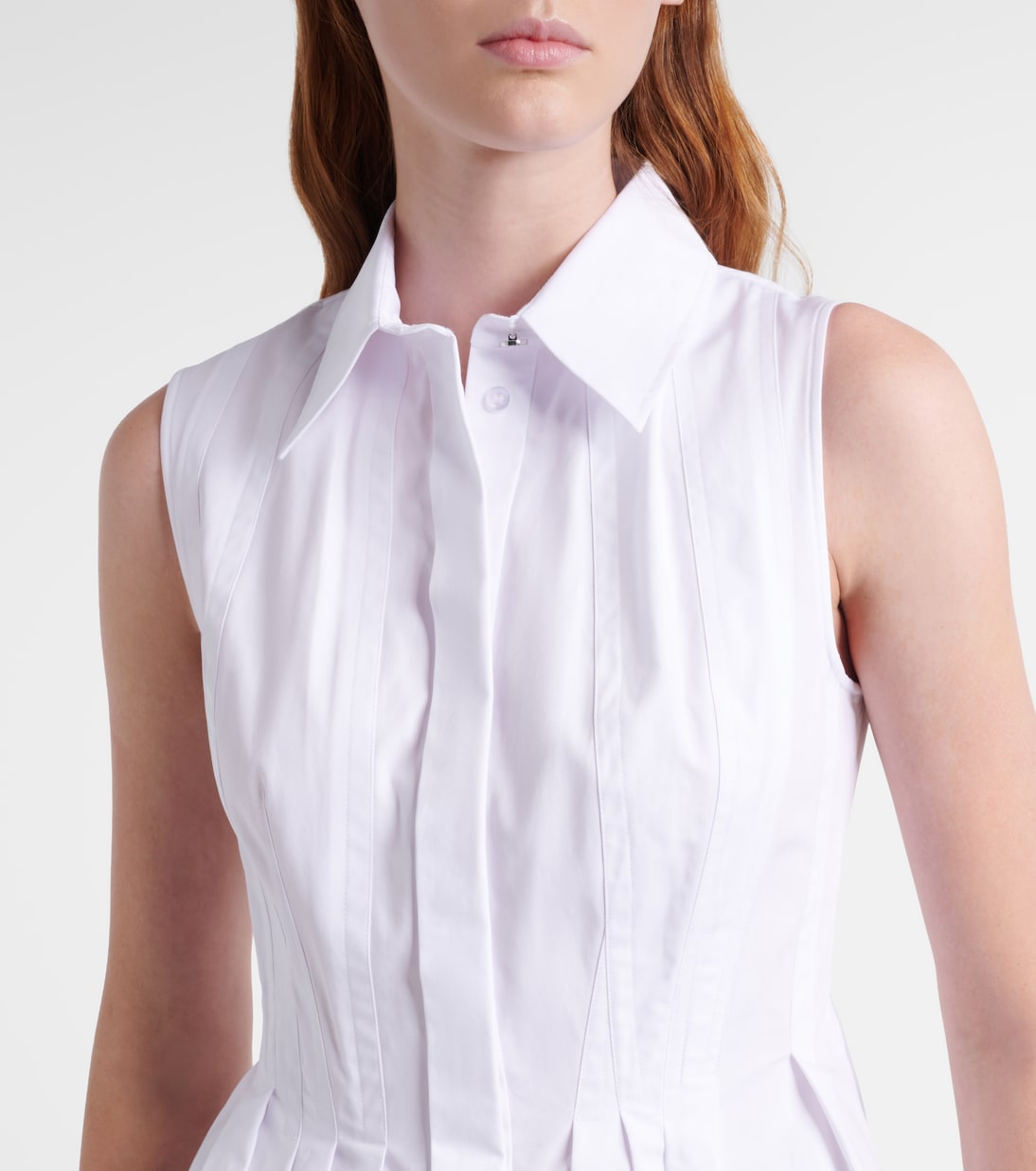 Certosa peplum cotton poplin shirt | Sportmax