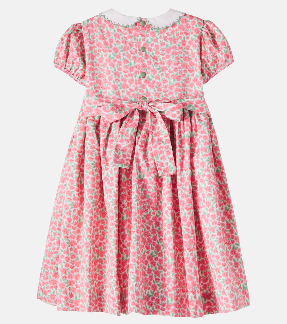 Coco smocked cotton poplin dress | La Coqueta
