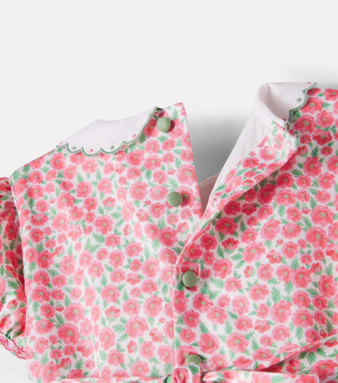 Coco smocked cotton poplin dress | La Coqueta