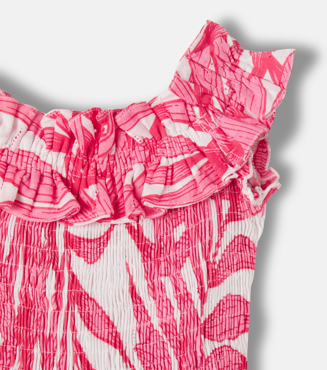 Abito Suzanne in cotone con stampa | Poupette St Barth Kids