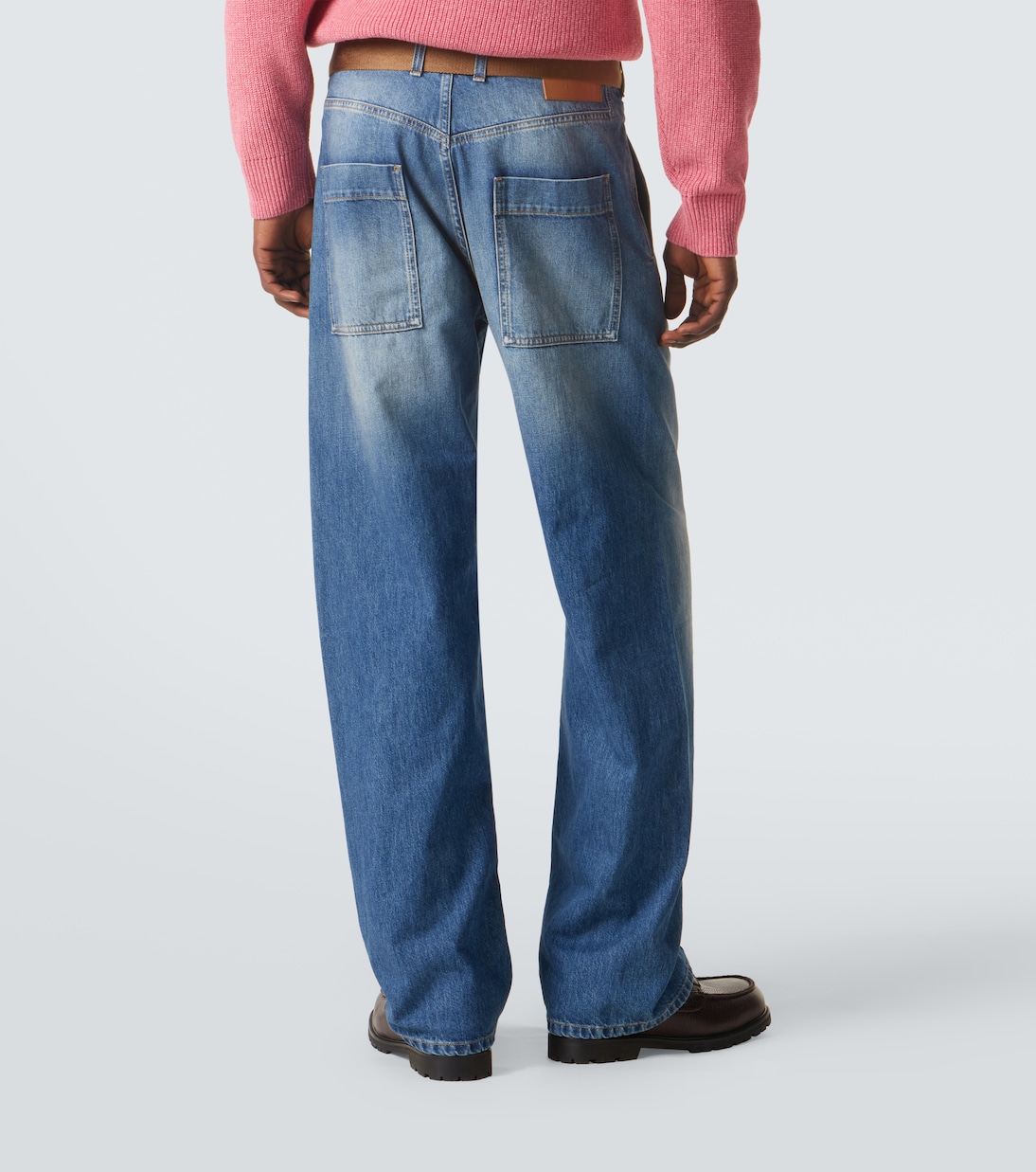 Belted straight jeans | Plan C