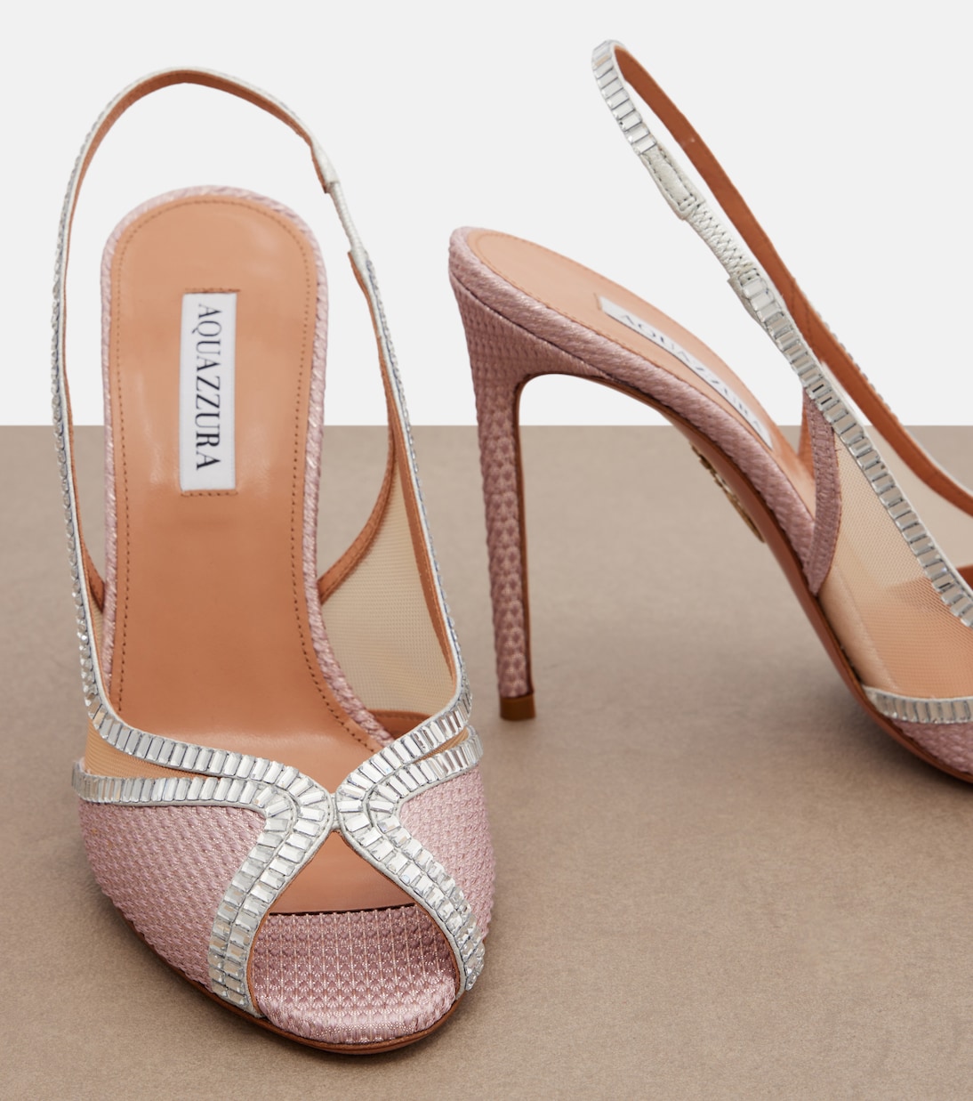 Wild Aurora embellished slingback sandals | Aquazzura