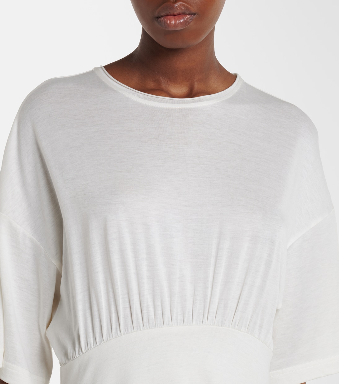 Cotton and silk jersey midi dress | Toteme