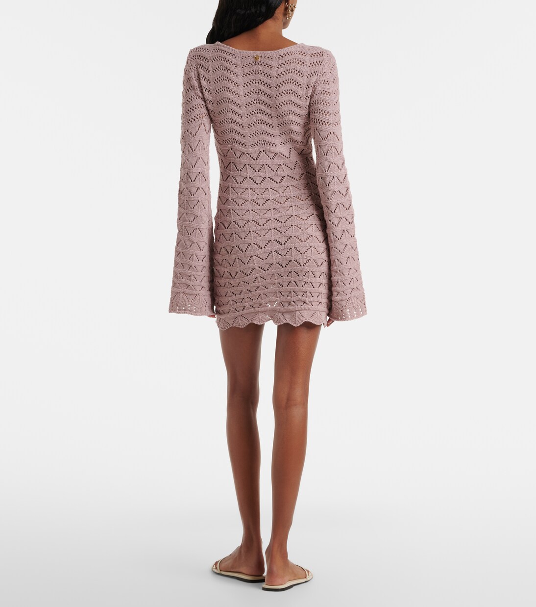 فستان قصير محبوك من القطن المخلوط Rey | Bananhot