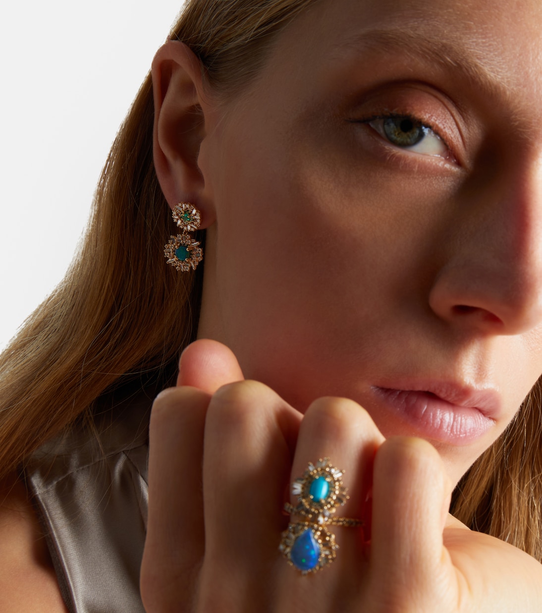 Boucles d'oreilles en or 18 ct (750/1000) et pierres précieuses | Suzanne Kalan