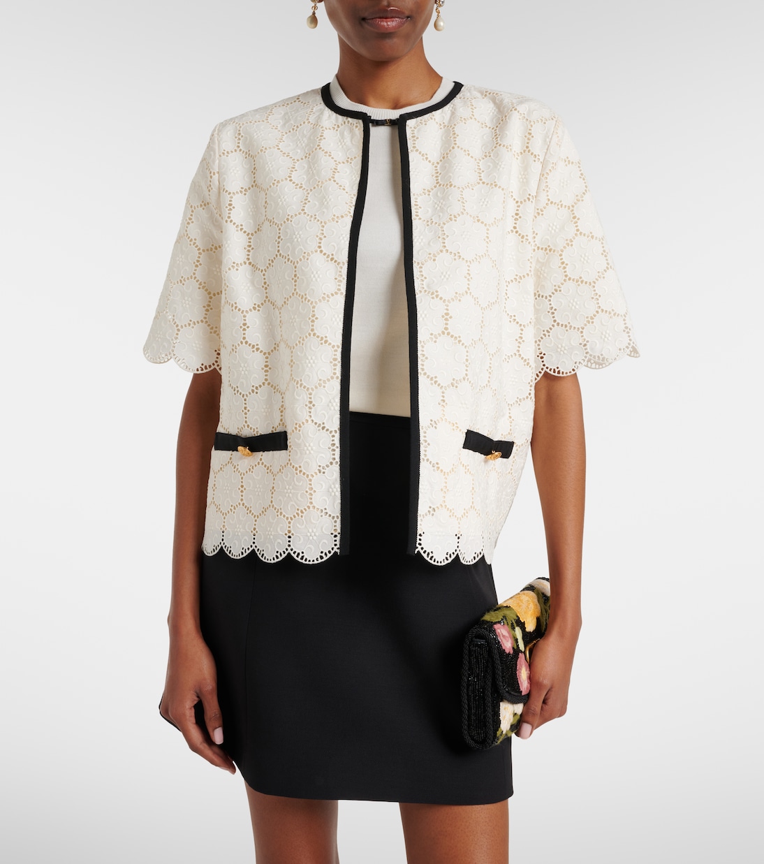 Embroidered cotton jacket | Valentino