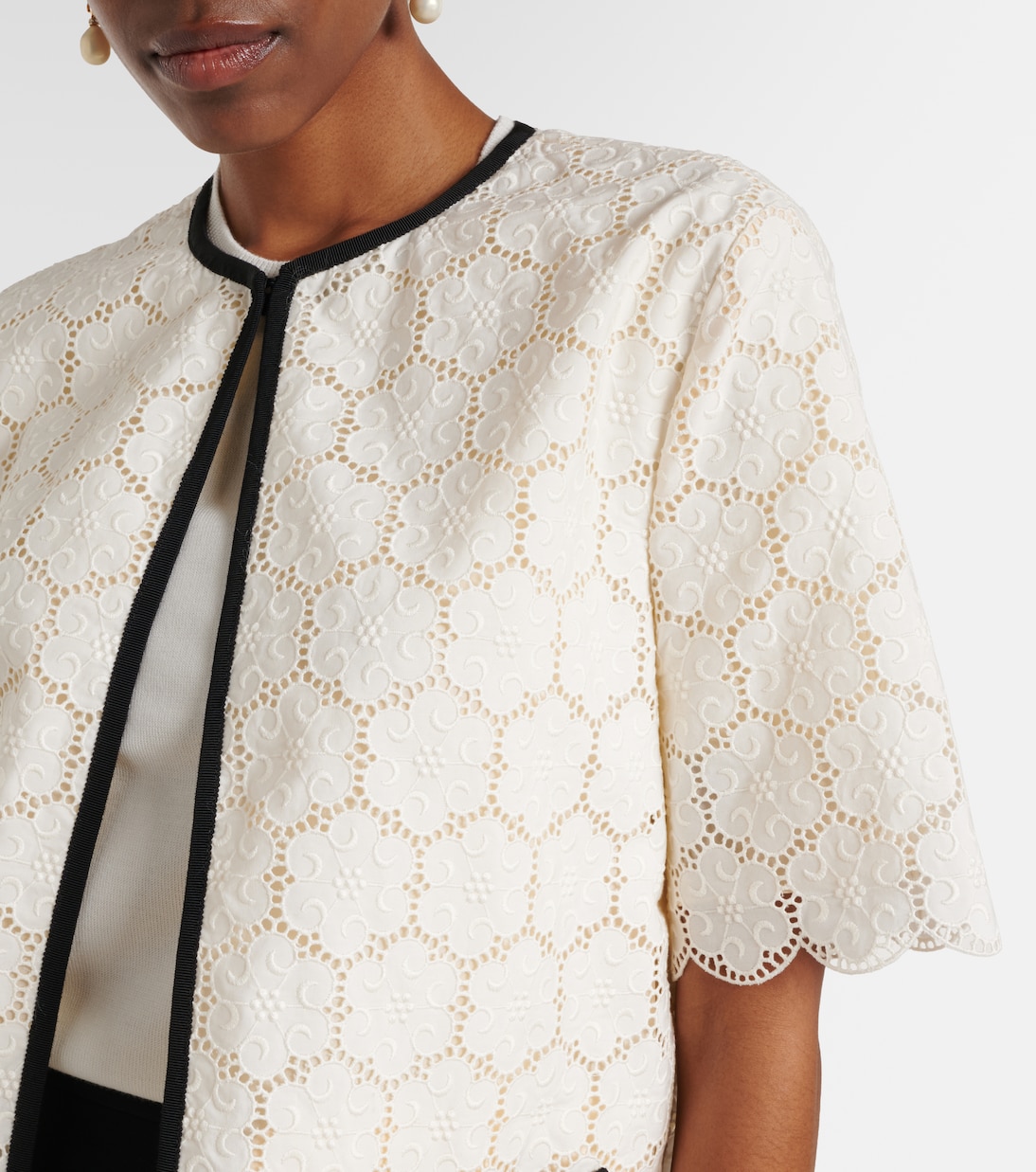 Embroidered cotton jacket | Valentino