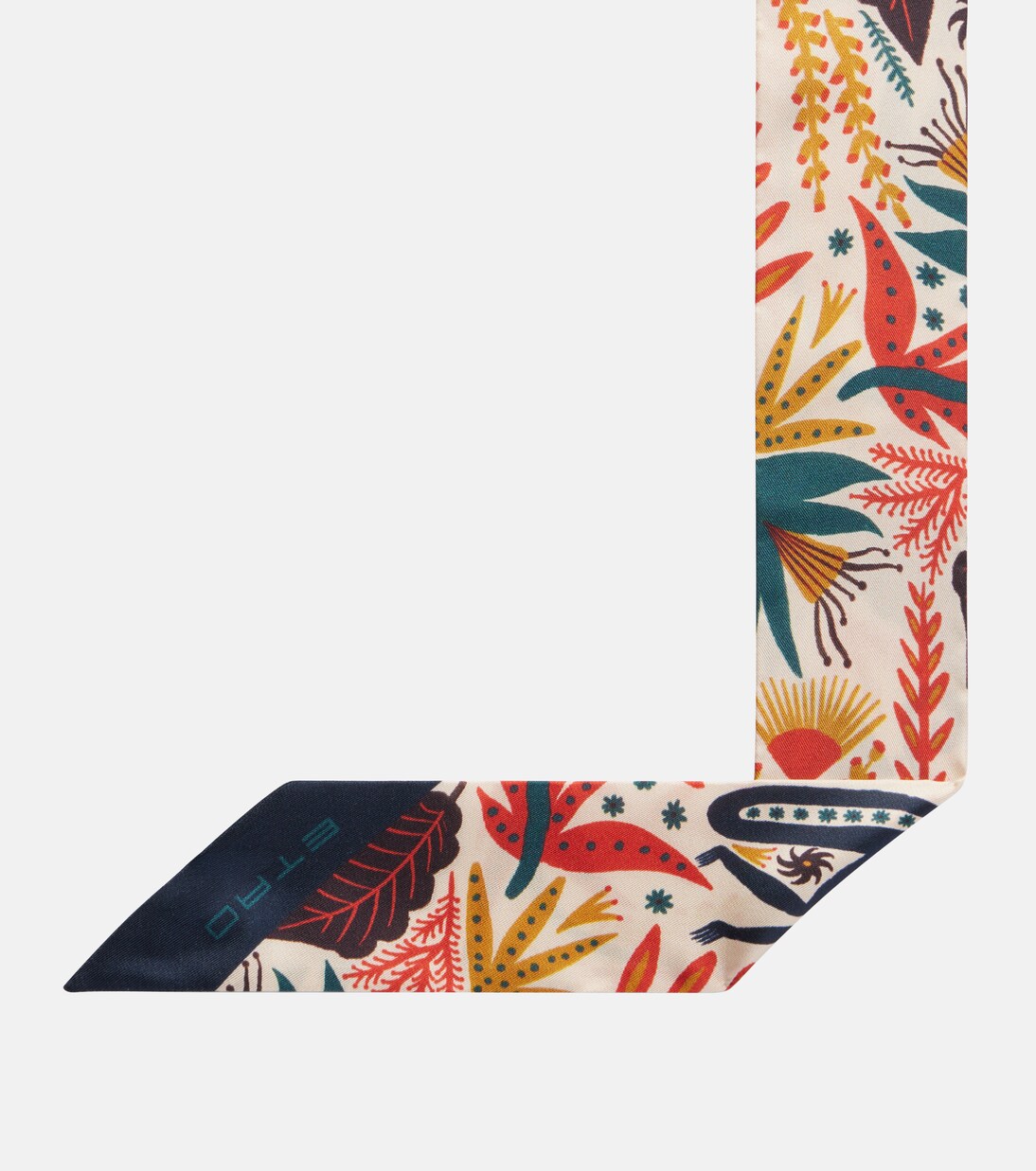 Printed silk twill scarf | Etro