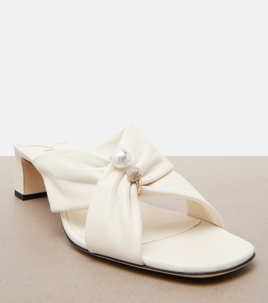 Rafi缀饰皮革穆勒鞋 | Jimmy Choo