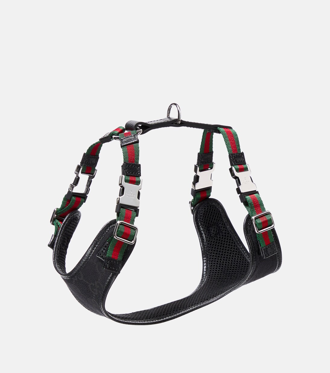 XS GG canvas leather-trimmed dog harness | Gucci