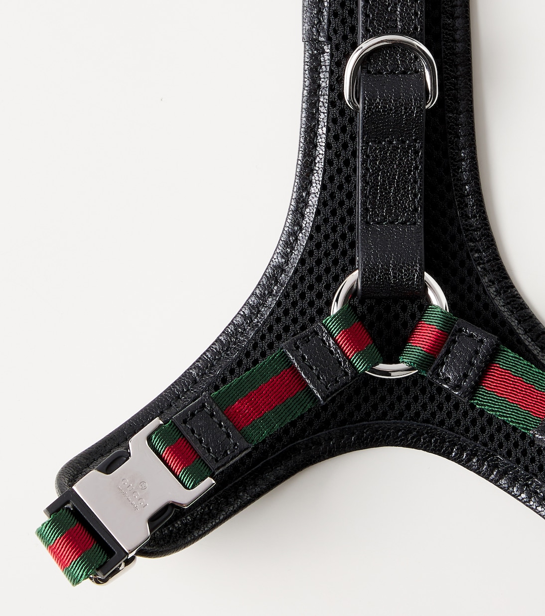 XS GG canvas leather-trimmed dog harness | Gucci