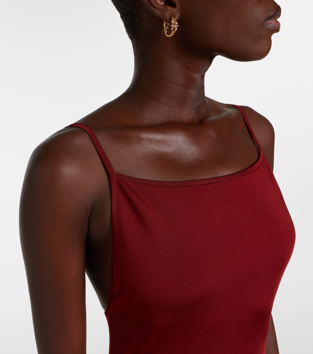 Ribbed-knit jersey midi dress | Ferragamo