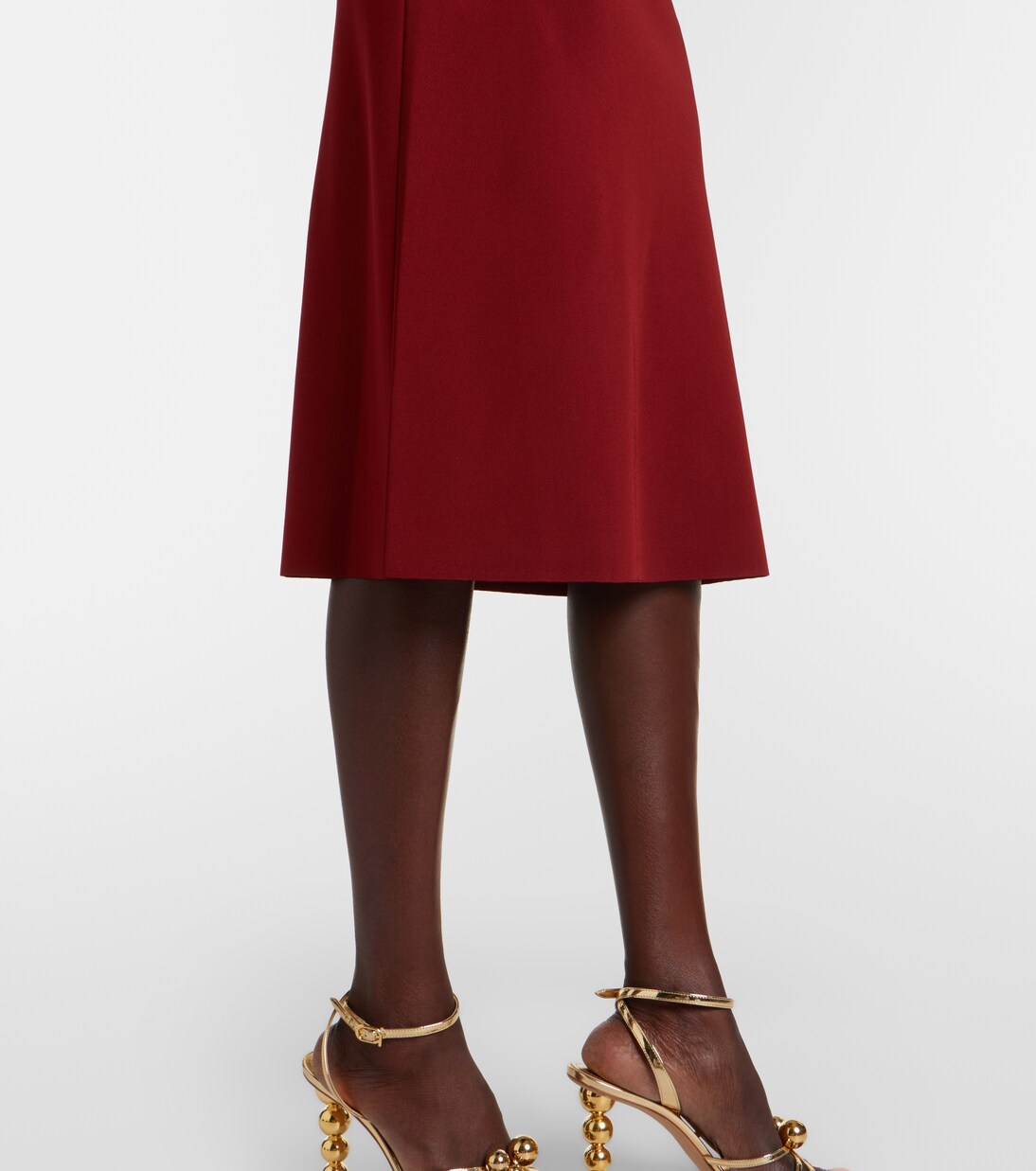 Ribbed-knit jersey midi dress | Ferragamo